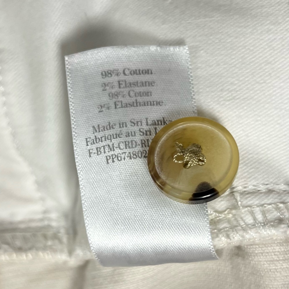 Everlane Corduroy Wide Leg High Rise Business Casual Neutral Pant Cream Size 14 - Picture 6 of 6